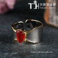 Fashion handmade silver jewelry opal finger ring